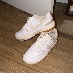 Nike Women's White Cream Low-Top Sneakers